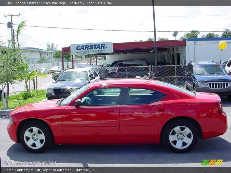 TorRed / Dark Slate Gray 2008 Dodge Charger Police Package