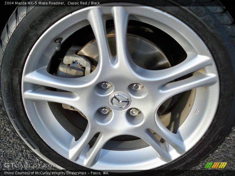 Classic Red / Black 2004 Mazda MX-5 Miata Roadster