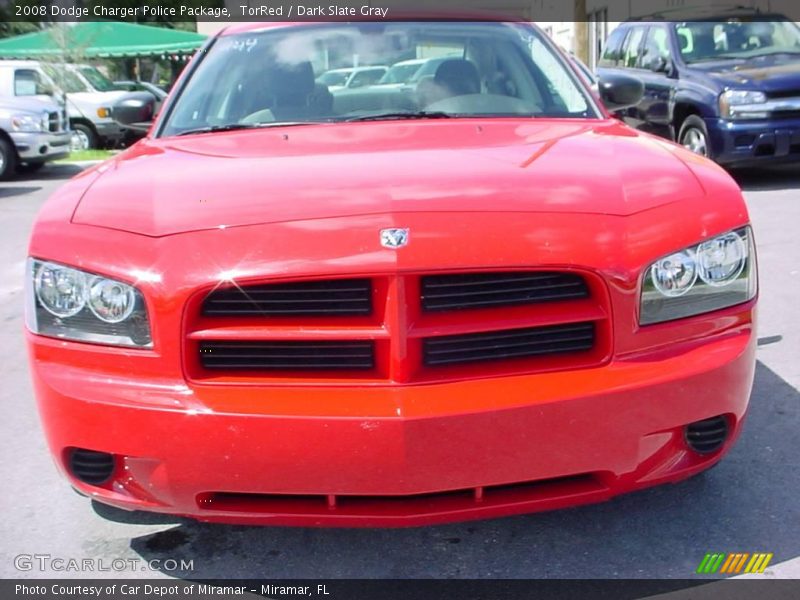 TorRed / Dark Slate Gray 2008 Dodge Charger Police Package