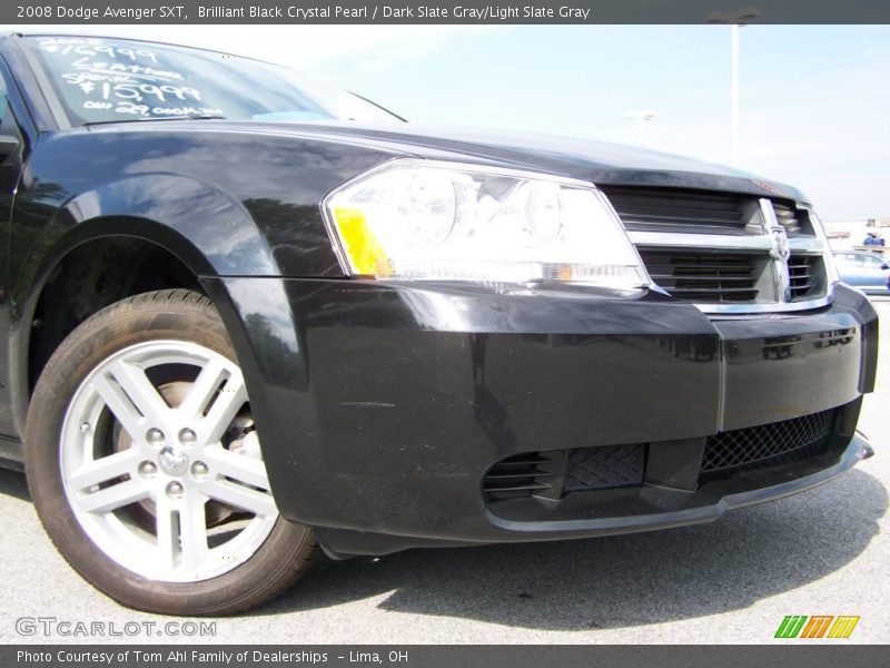 Brilliant Black Crystal Pearl / Dark Slate Gray/Light Slate Gray 2008 Dodge Avenger SXT