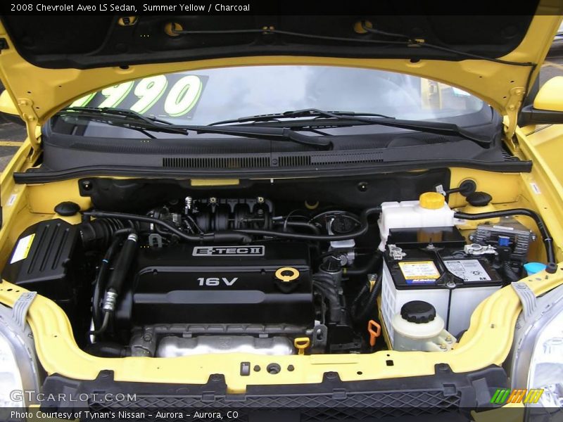 Summer Yellow / Charcoal 2008 Chevrolet Aveo LS Sedan