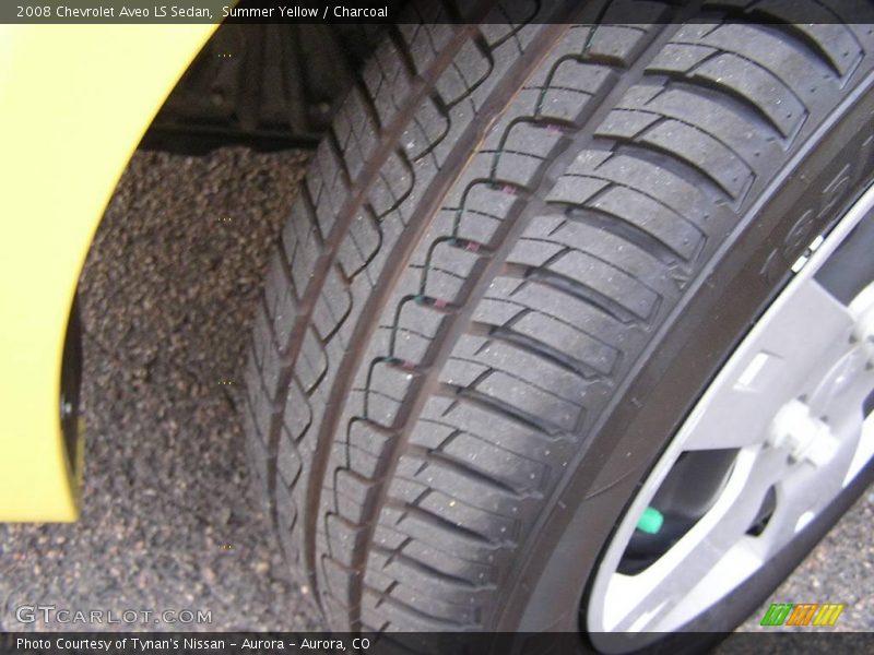 Summer Yellow / Charcoal 2008 Chevrolet Aveo LS Sedan