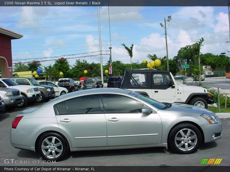 Liquid Silver Metallic / Black 2006 Nissan Maxima 3.5 SL