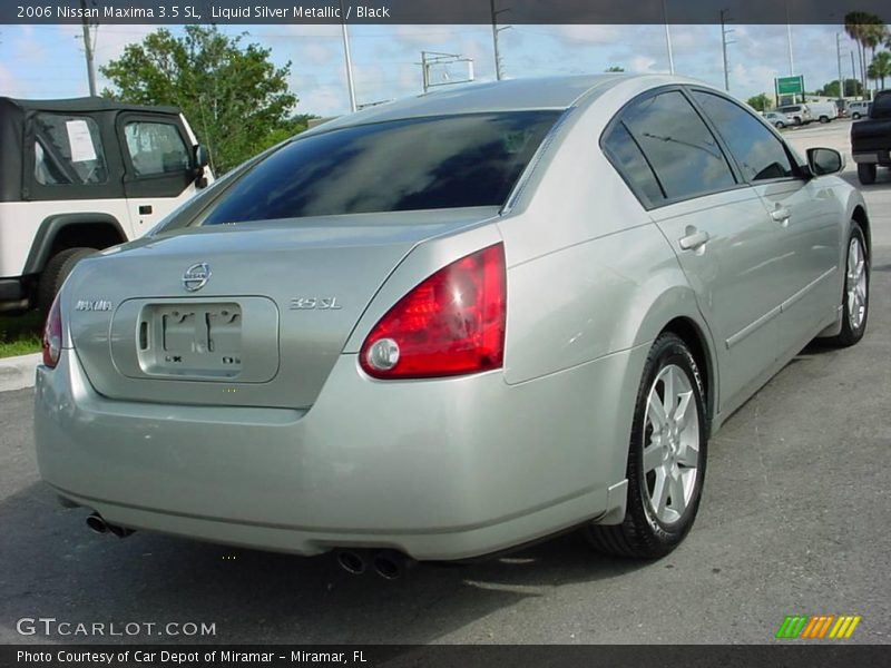 Liquid Silver Metallic / Black 2006 Nissan Maxima 3.5 SL