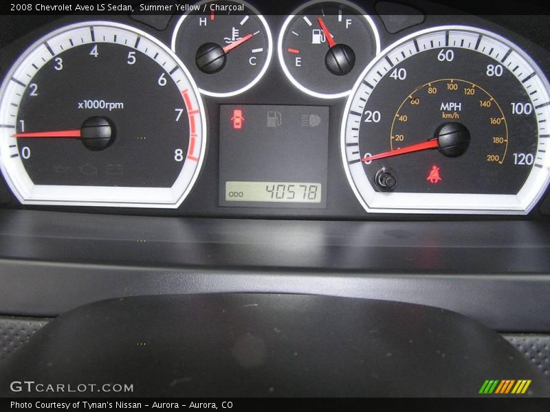 Summer Yellow / Charcoal 2008 Chevrolet Aveo LS Sedan