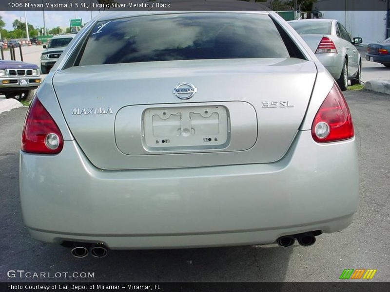 Liquid Silver Metallic / Black 2006 Nissan Maxima 3.5 SL