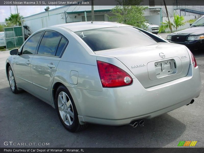 Liquid Silver Metallic / Black 2006 Nissan Maxima 3.5 SL