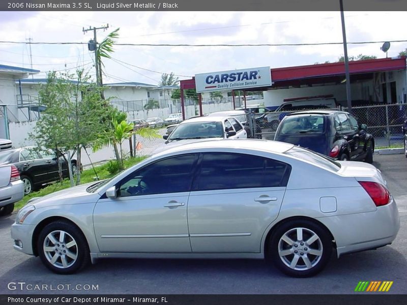 Liquid Silver Metallic / Black 2006 Nissan Maxima 3.5 SL