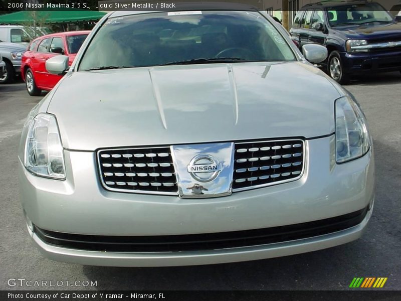 Liquid Silver Metallic / Black 2006 Nissan Maxima 3.5 SL