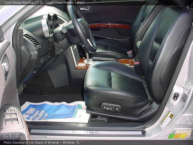 Liquid Silver Metallic / Black 2006 Nissan Maxima 3.5 SL