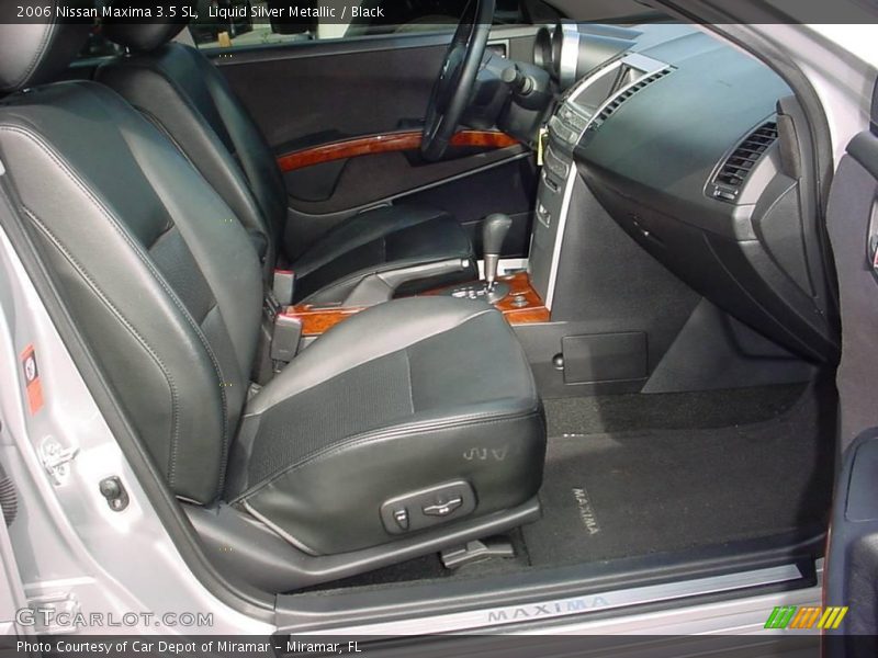Liquid Silver Metallic / Black 2006 Nissan Maxima 3.5 SL