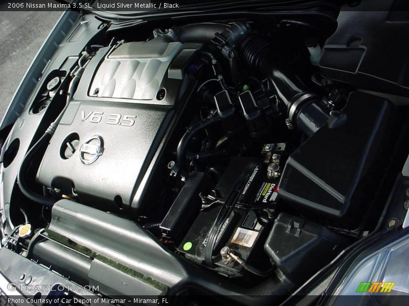 Liquid Silver Metallic / Black 2006 Nissan Maxima 3.5 SL