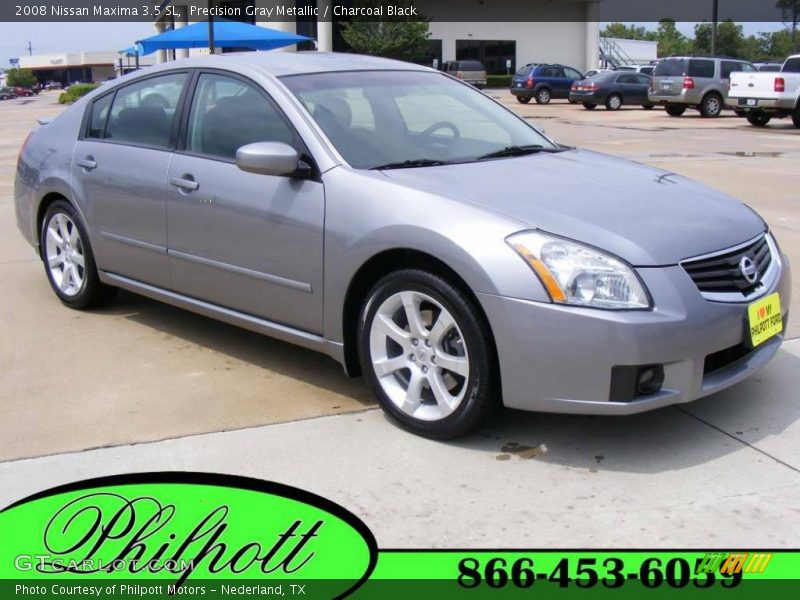 Precision Gray Metallic / Charcoal Black 2008 Nissan Maxima 3.5 SL
