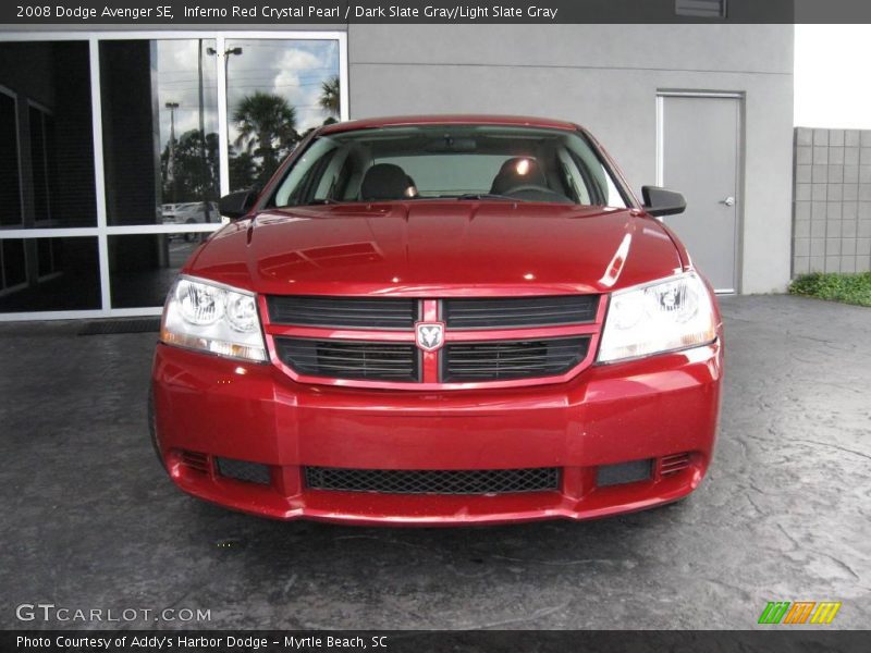 Inferno Red Crystal Pearl / Dark Slate Gray/Light Slate Gray 2008 Dodge Avenger SE