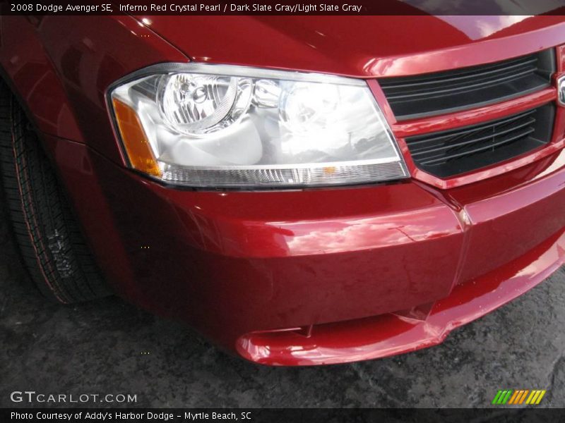 Inferno Red Crystal Pearl / Dark Slate Gray/Light Slate Gray 2008 Dodge Avenger SE