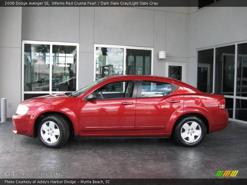 Inferno Red Crystal Pearl / Dark Slate Gray/Light Slate Gray 2008 Dodge Avenger SE