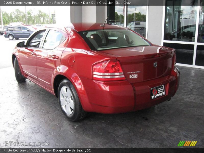 Inferno Red Crystal Pearl / Dark Slate Gray/Light Slate Gray 2008 Dodge Avenger SE