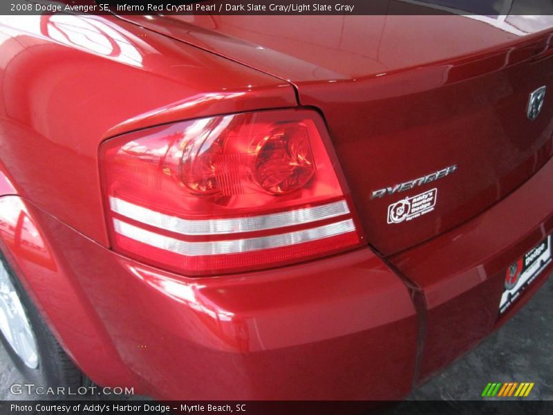 Inferno Red Crystal Pearl / Dark Slate Gray/Light Slate Gray 2008 Dodge Avenger SE
