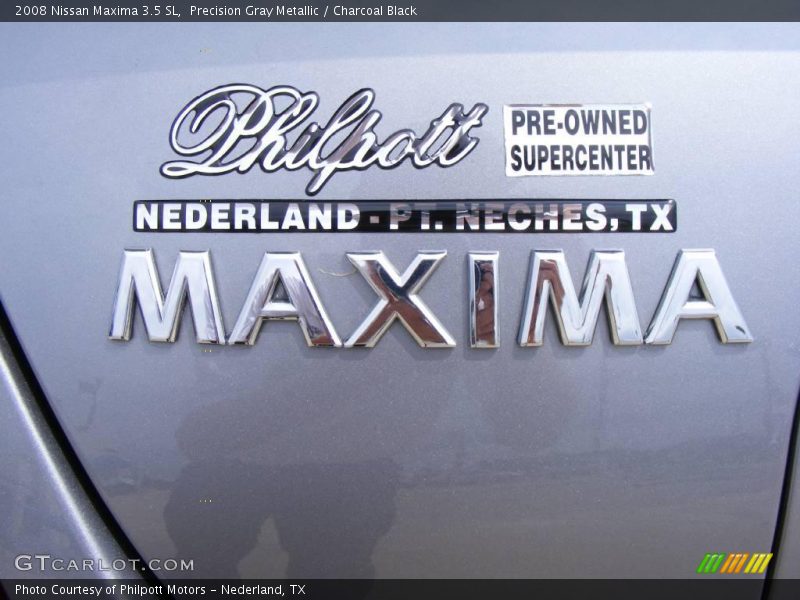 Precision Gray Metallic / Charcoal Black 2008 Nissan Maxima 3.5 SL
