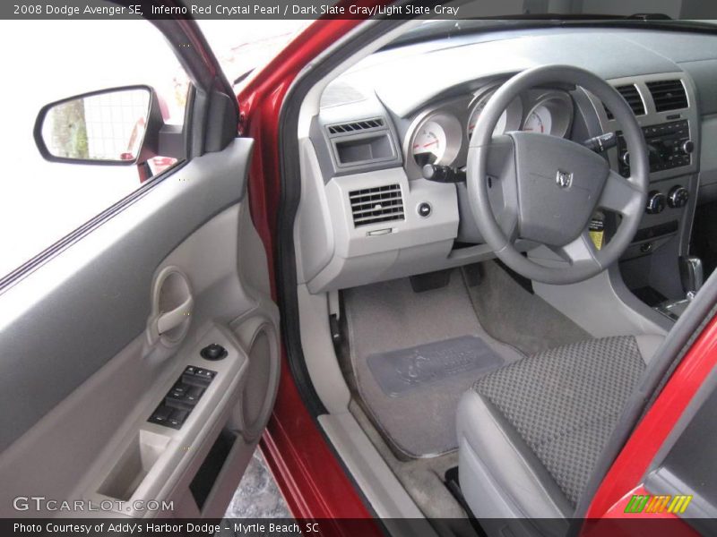 Inferno Red Crystal Pearl / Dark Slate Gray/Light Slate Gray 2008 Dodge Avenger SE