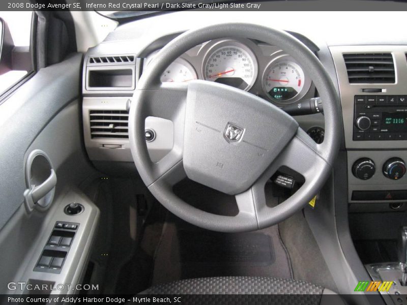 Inferno Red Crystal Pearl / Dark Slate Gray/Light Slate Gray 2008 Dodge Avenger SE