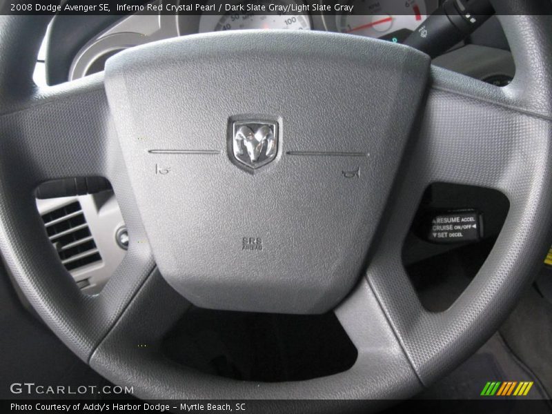 Inferno Red Crystal Pearl / Dark Slate Gray/Light Slate Gray 2008 Dodge Avenger SE