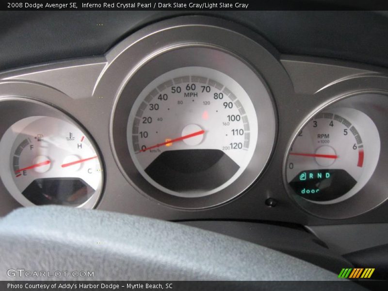 Inferno Red Crystal Pearl / Dark Slate Gray/Light Slate Gray 2008 Dodge Avenger SE
