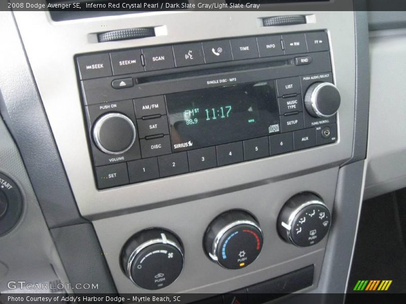 Inferno Red Crystal Pearl / Dark Slate Gray/Light Slate Gray 2008 Dodge Avenger SE