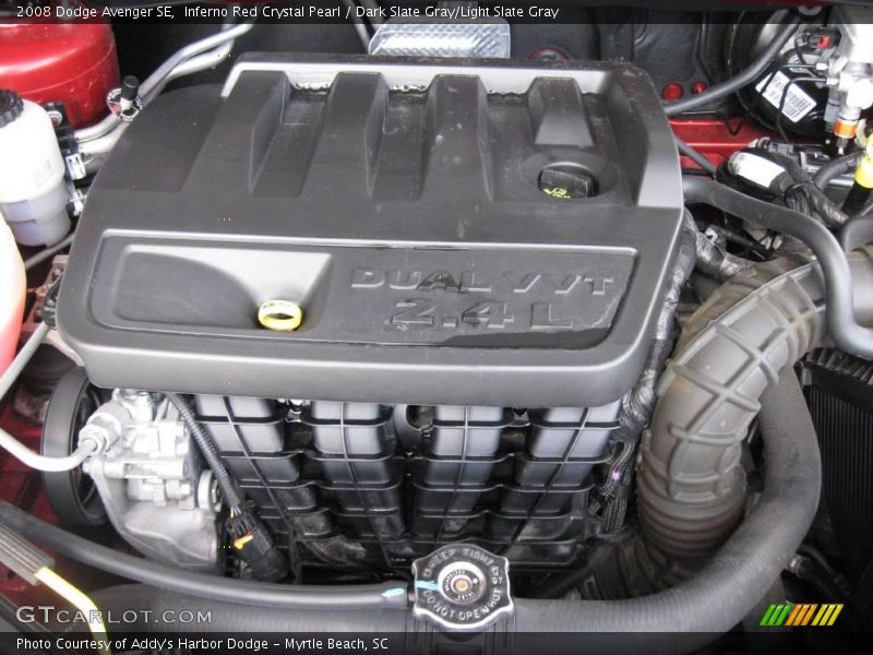 Inferno Red Crystal Pearl / Dark Slate Gray/Light Slate Gray 2008 Dodge Avenger SE