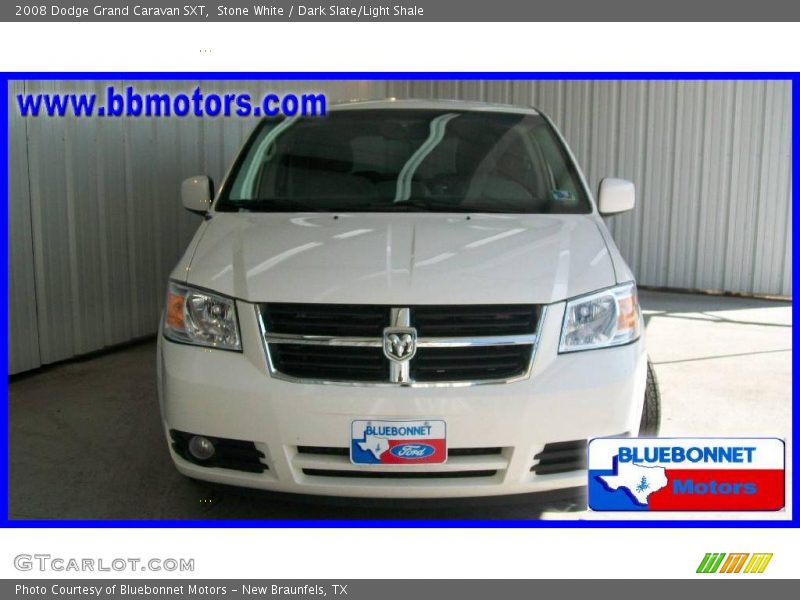 Stone White / Dark Slate/Light Shale 2008 Dodge Grand Caravan SXT