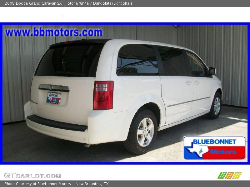 Stone White / Dark Slate/Light Shale 2008 Dodge Grand Caravan SXT