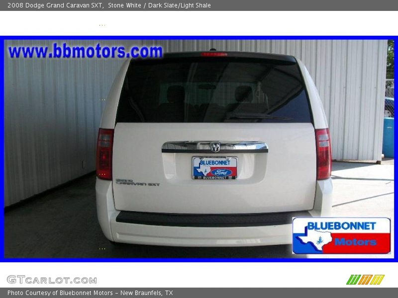 Stone White / Dark Slate/Light Shale 2008 Dodge Grand Caravan SXT