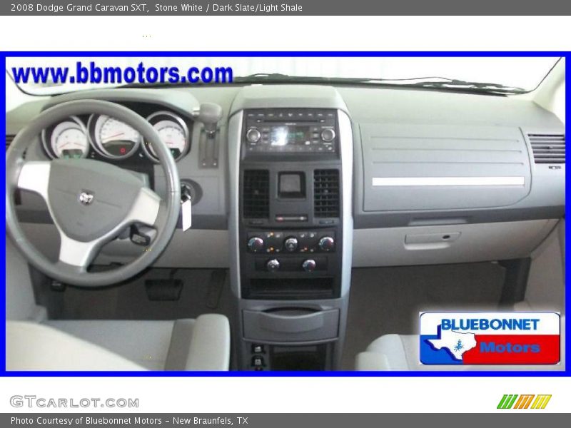 Stone White / Dark Slate/Light Shale 2008 Dodge Grand Caravan SXT