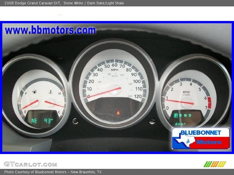 Stone White / Dark Slate/Light Shale 2008 Dodge Grand Caravan SXT