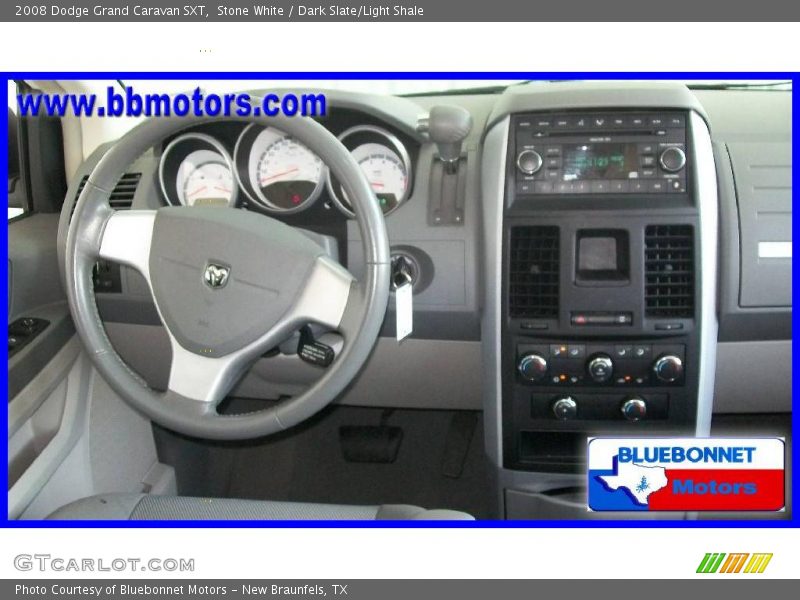 Stone White / Dark Slate/Light Shale 2008 Dodge Grand Caravan SXT