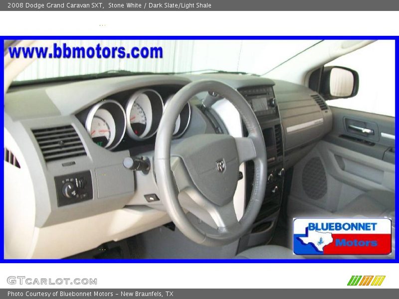 Stone White / Dark Slate/Light Shale 2008 Dodge Grand Caravan SXT