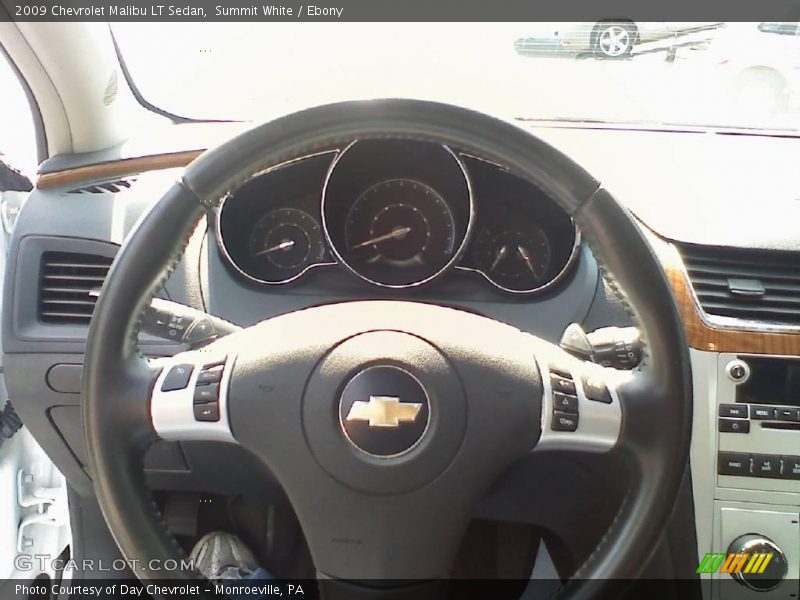 Summit White / Ebony 2009 Chevrolet Malibu LT Sedan
