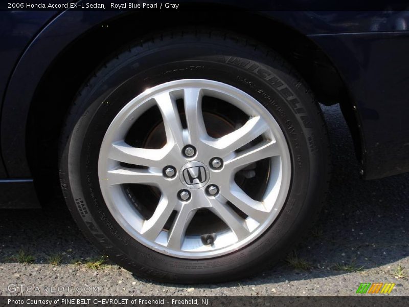 Royal Blue Pearl / Gray 2006 Honda Accord EX-L Sedan