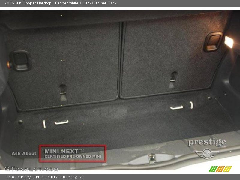 Pepper White / Black/Panther Black 2006 Mini Cooper Hardtop