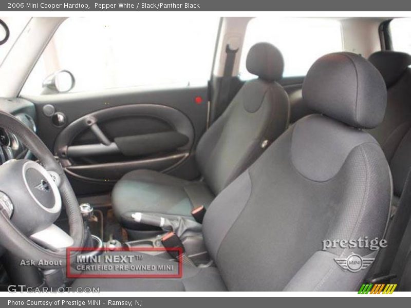 Pepper White / Black/Panther Black 2006 Mini Cooper Hardtop