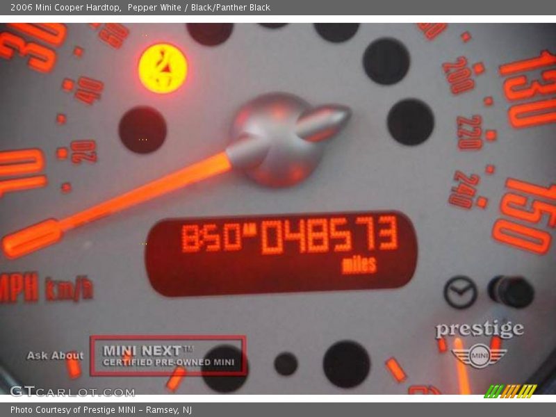 Pepper White / Black/Panther Black 2006 Mini Cooper Hardtop