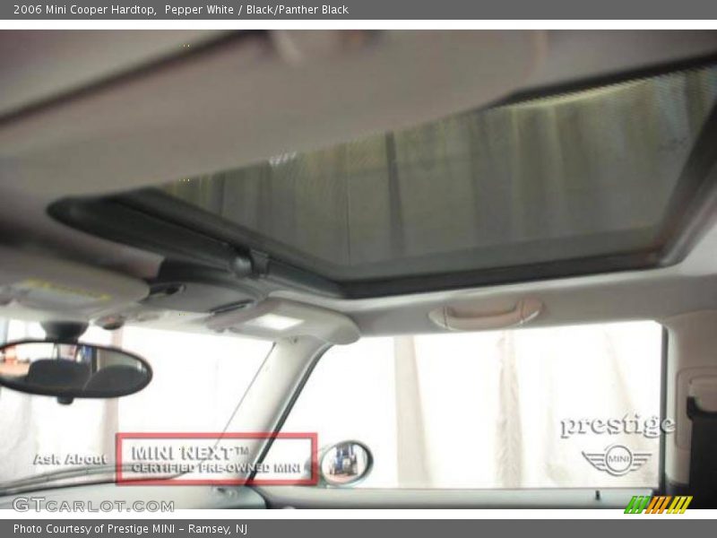 Pepper White / Black/Panther Black 2006 Mini Cooper Hardtop
