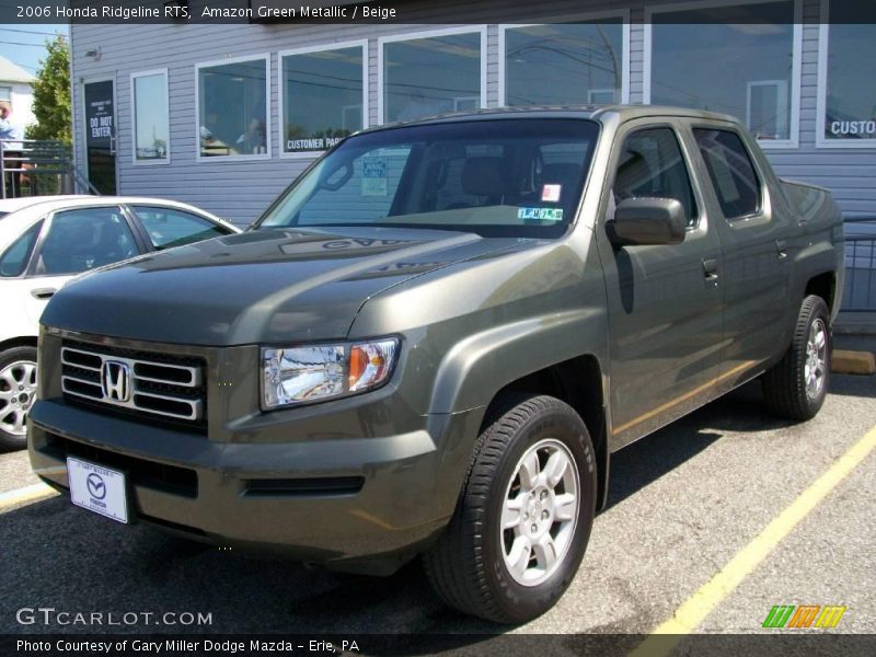 Amazon Green Metallic / Beige 2006 Honda Ridgeline RTS