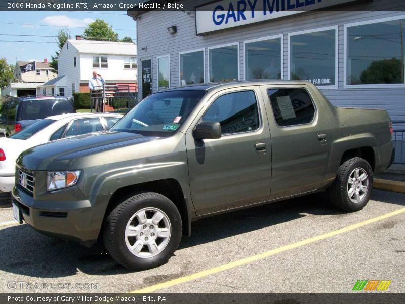 Amazon Green Metallic / Beige 2006 Honda Ridgeline RTS