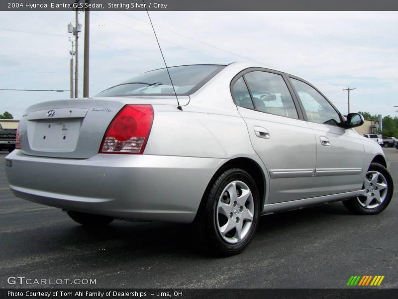 Sterling Silver / Gray 2004 Hyundai Elantra GLS Sedan