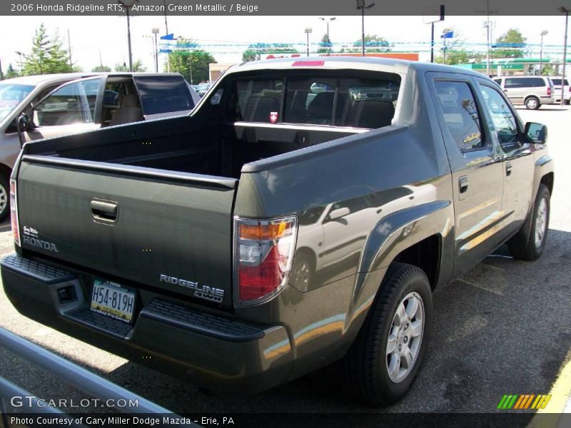 Amazon Green Metallic / Beige 2006 Honda Ridgeline RTS