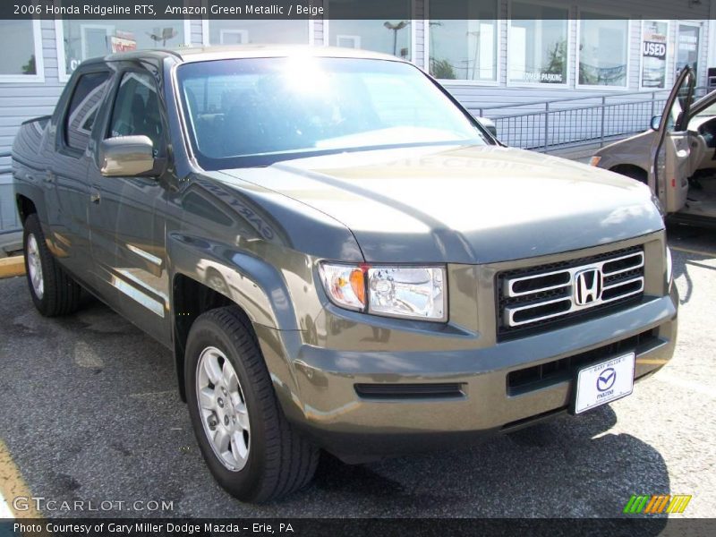 Amazon Green Metallic / Beige 2006 Honda Ridgeline RTS