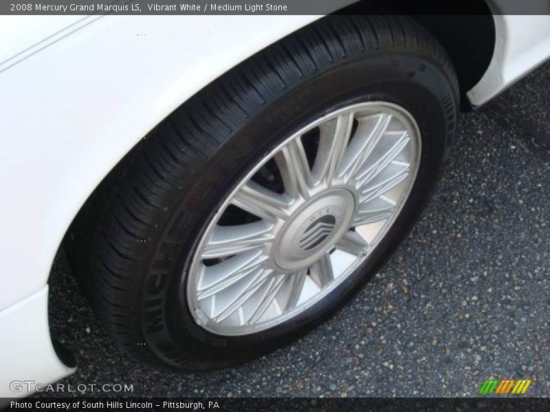 Vibrant White / Medium Light Stone 2008 Mercury Grand Marquis LS