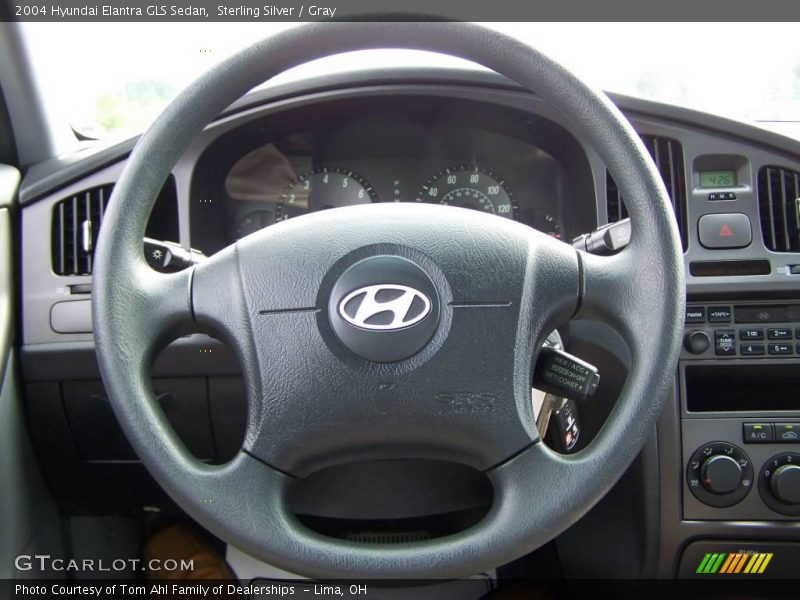 Sterling Silver / Gray 2004 Hyundai Elantra GLS Sedan