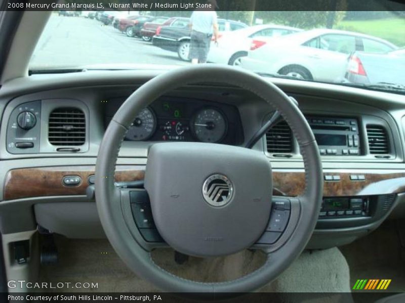 Vibrant White / Medium Light Stone 2008 Mercury Grand Marquis LS